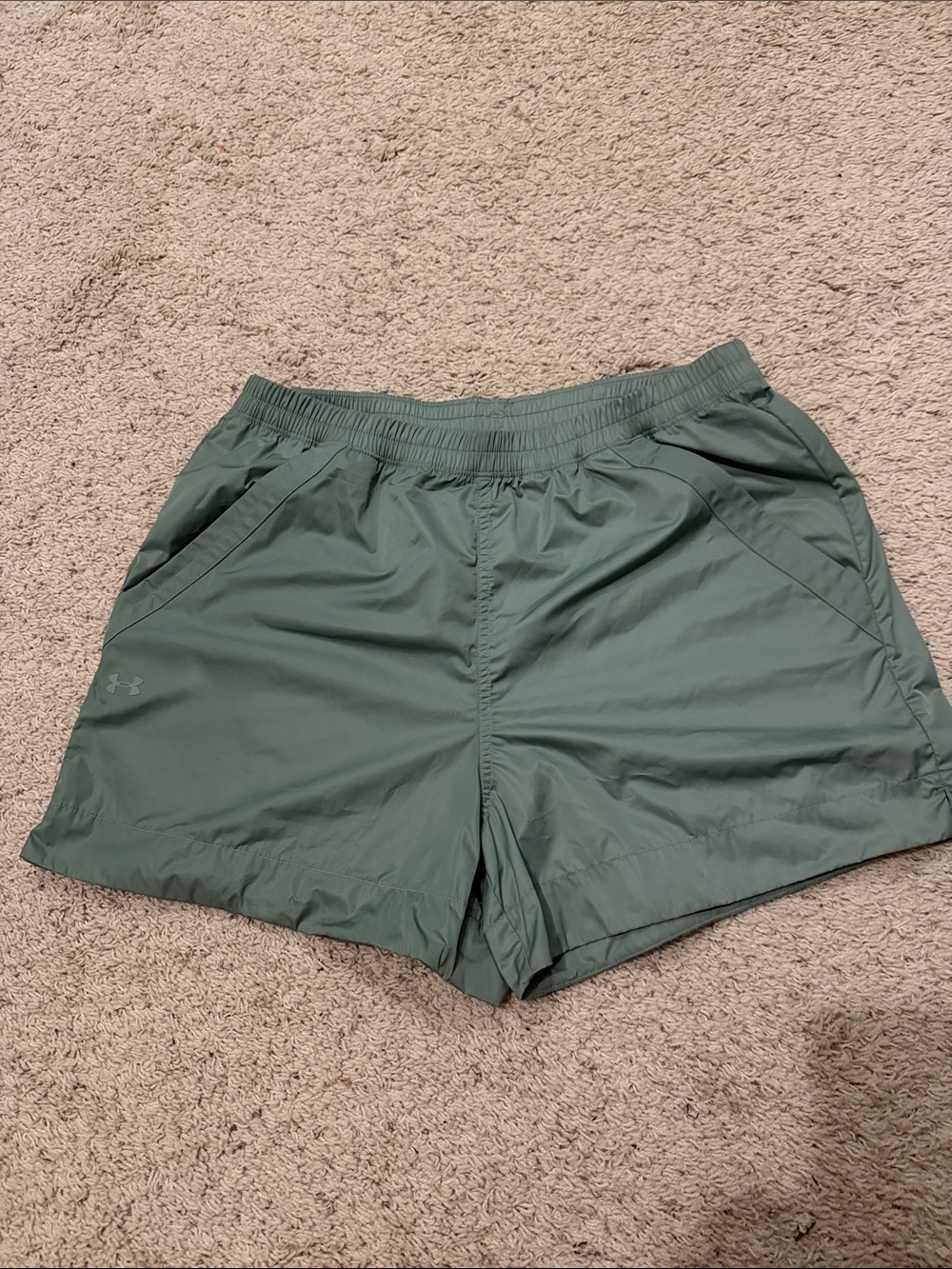 Under Armour womens Olive Performance Training Shorts